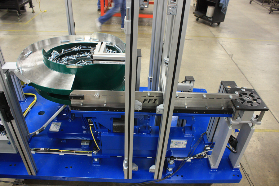 Parts-feeder-rotary-actuator-robot-assembly