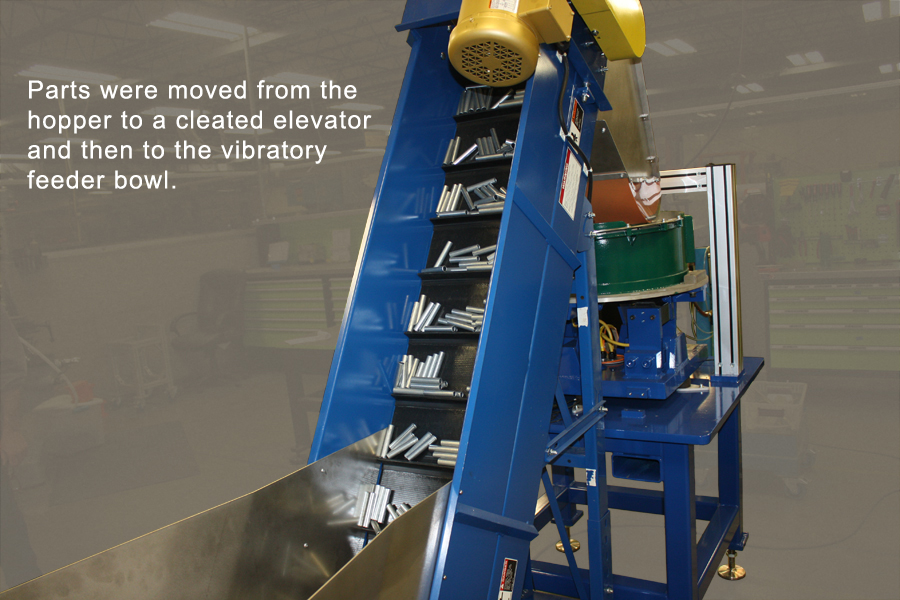 Bulk-parts-cleated-elevator-vibratory-parts-feeder