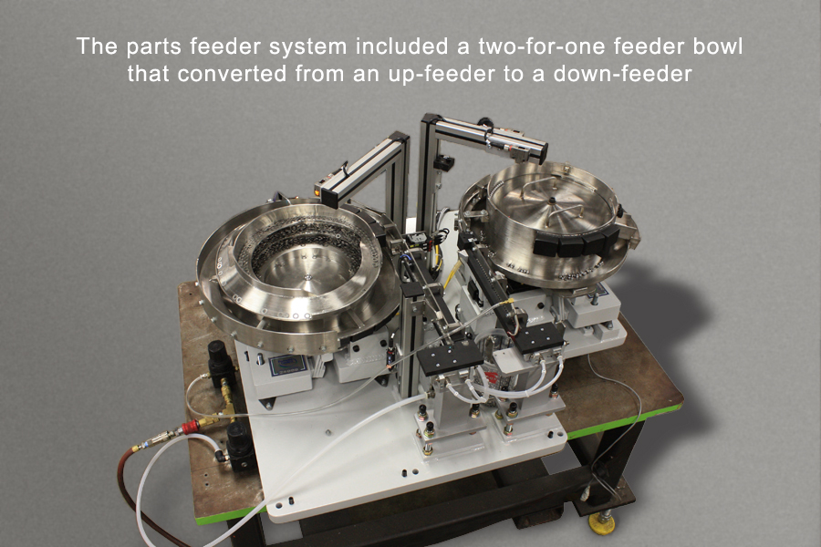 Two-for-one parts feeder system saves extra bowl