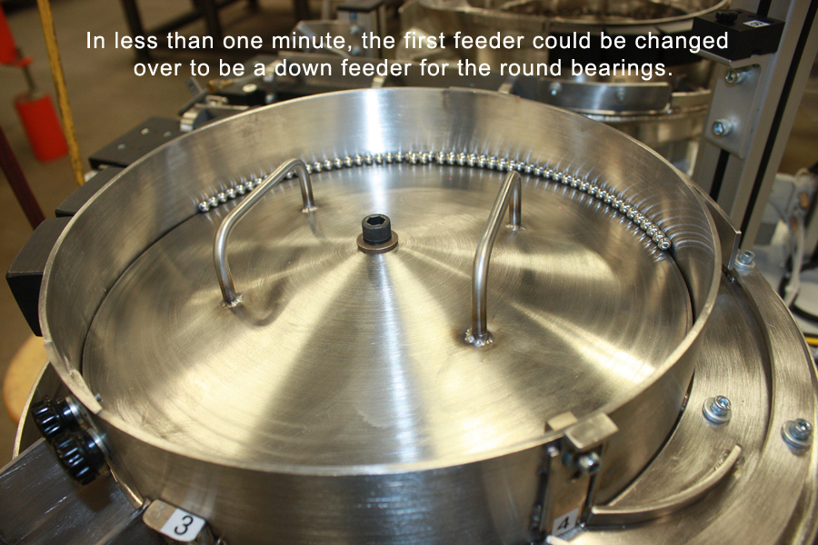 Vibratory-parts feeder-Downfeeder