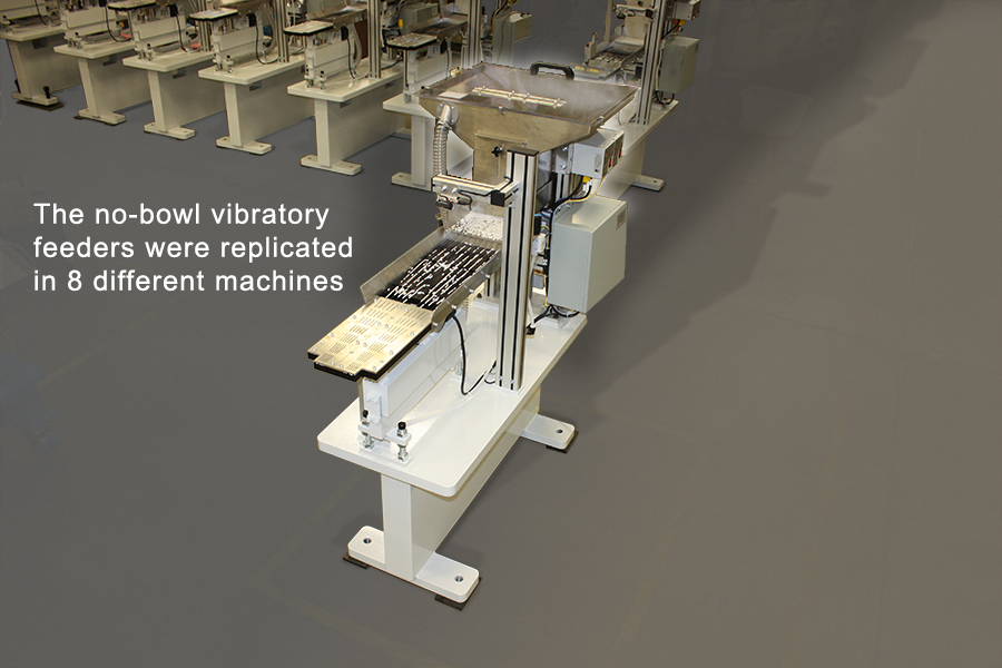No-bowl vibratory parts feeding system delivers at high speeds