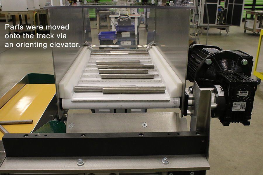 step parts feeder automated assembly