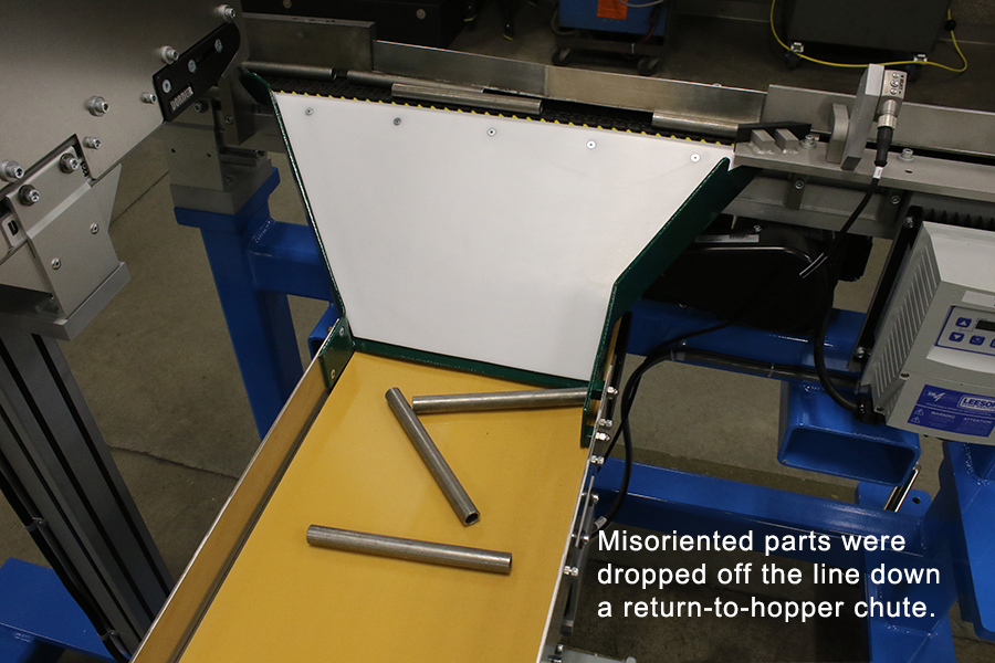 step parts feeder automated assembly