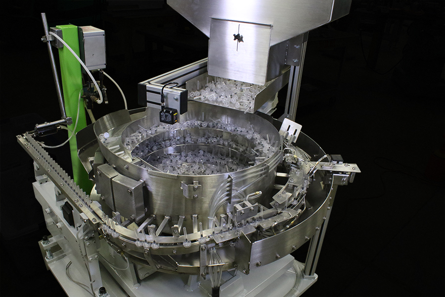 High-speed, lightweight medical-grade parts feeder