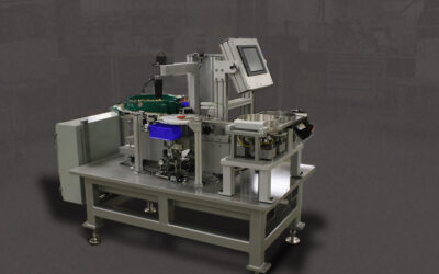 Inspection machine uses vision system logic